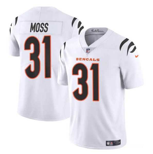 Men & Women & Youth Cincinnati Bengals #31 Zack Moss White Vapor Untouchable Limited Stitched Jersey